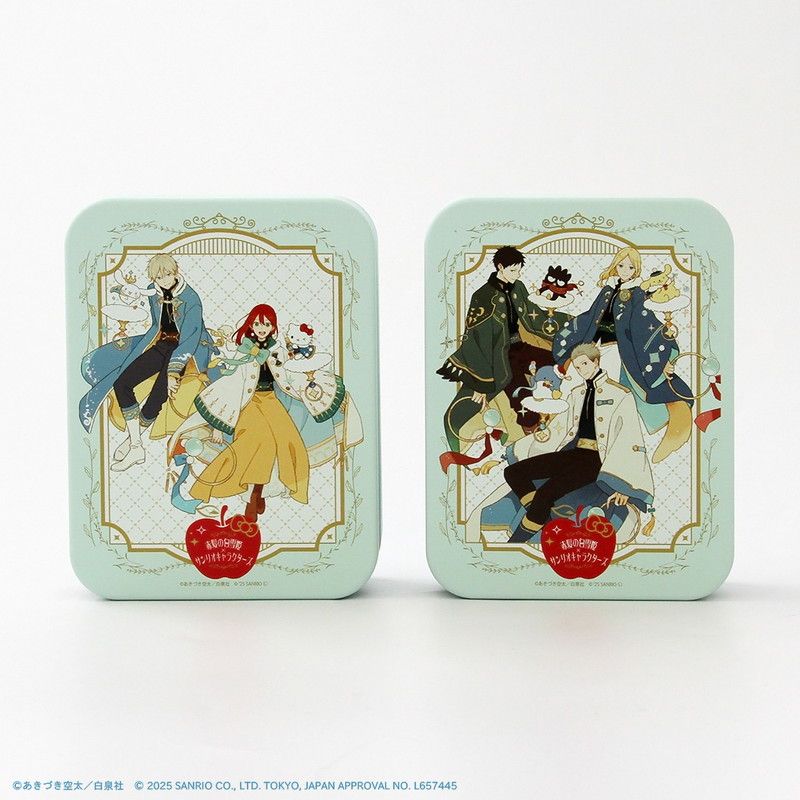 ブリューム缶小物入れ「赤髪の白雪姫×サンリオキャラクターズ」02/Bパターン(コラボイラスト)