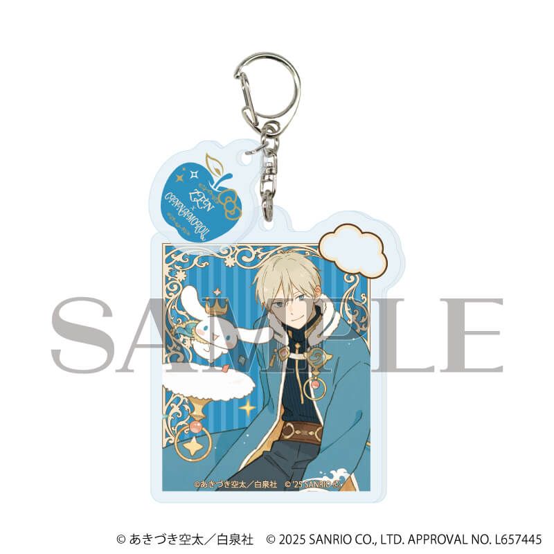 パーツ付きアクリルキーホルダー「赤髪の白雪姫×サンリオキャラクターズ」01/コンプリートBOX(全5種)(コラボイラスト)