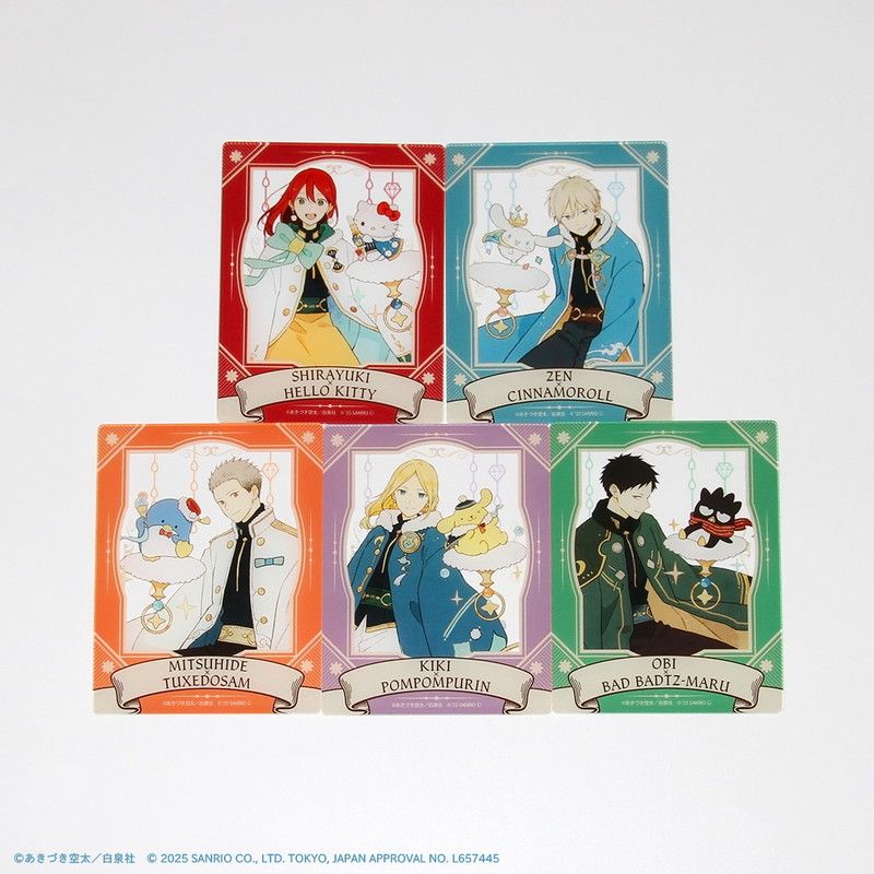アクリルカード「赤髪の白雪姫×サンリオキャラクターズ」01/コンプリートBOX(全5種)(コラボイラスト)