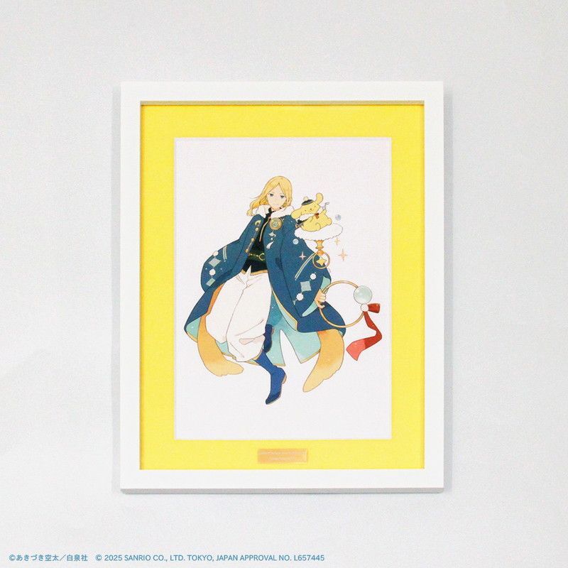 高精細複製原画（額付き）「赤髪の白雪姫×サンリオキャラクターズ」04/木々×ポムポムプリン(コラボイラスト)