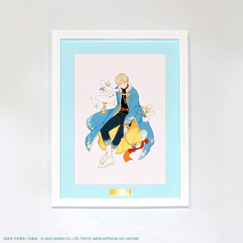 高精細複製原画（額付き）「赤髪の白雪姫×サンリオキャラクターズ」02/ゼン×シナモロール(コラボイラスト)