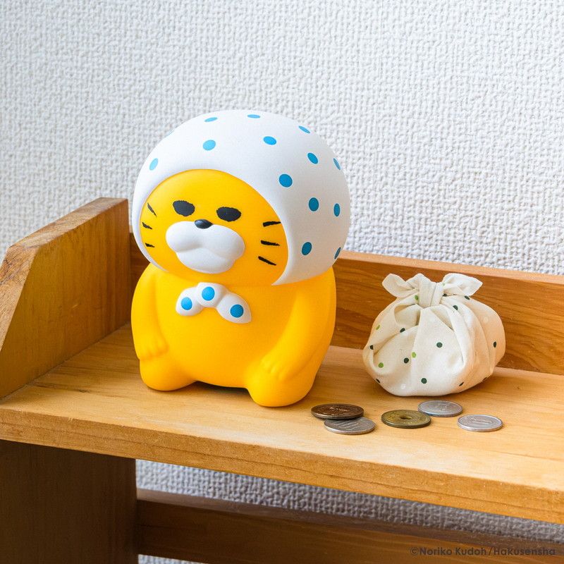 【ノラネコぐんだん】 ほっかむりちょきんばこ（みずいろ）