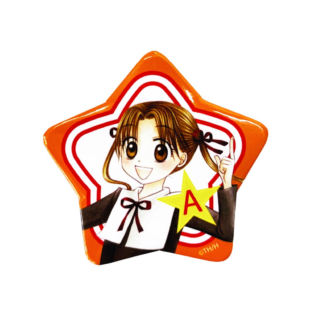 【漫画商店】星形缶バッジ　学園アリス　蜜柑