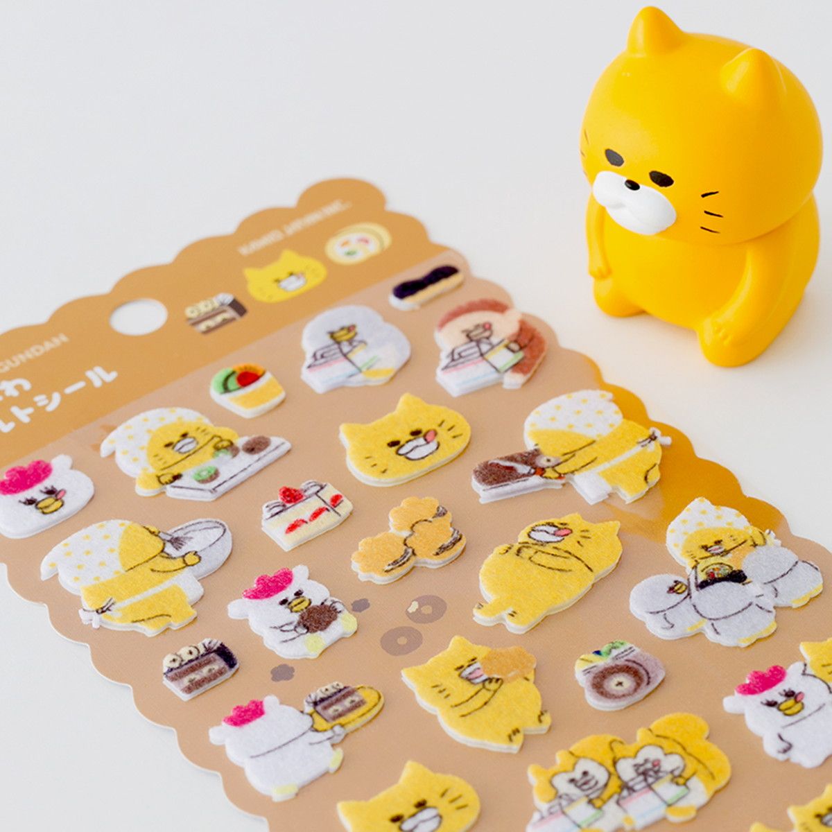 【ノラネコぐんだん】 ふわふわフェルトシール　ケーキ