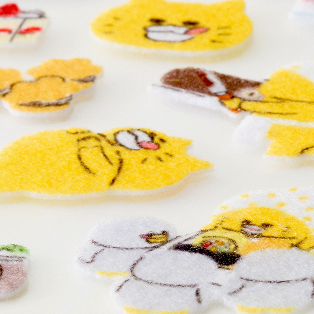 【ノラネコぐんだん】 ふわふわフェルトシール　ケーキ