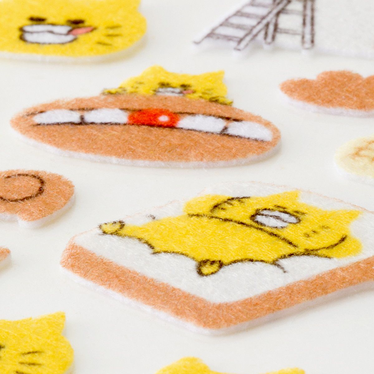 【ノラネコぐんだん】 ふわふわフェルトシール　パン