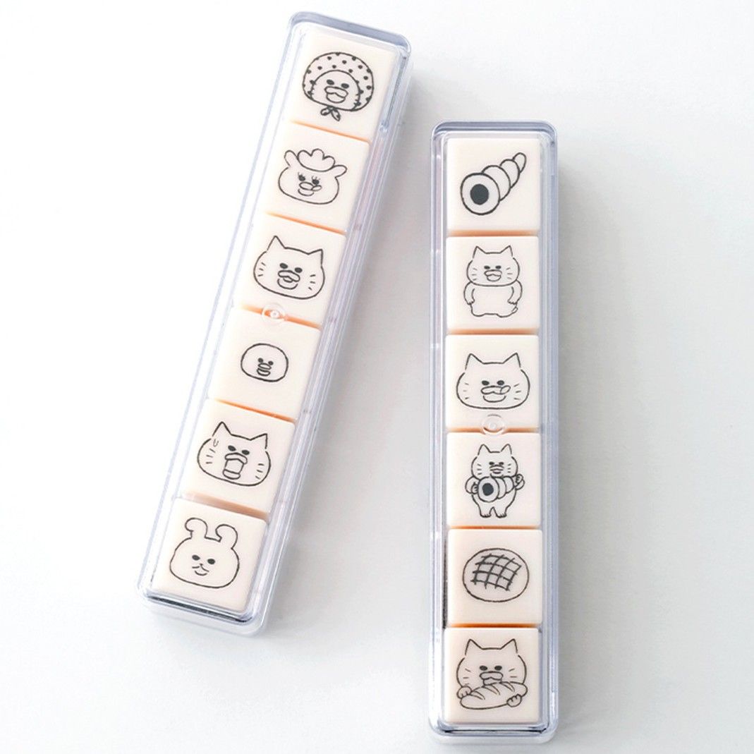 【ノラネコぐんだん】 6連スタンプ　かお