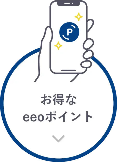 お得なeeoポイントのページ内リンク